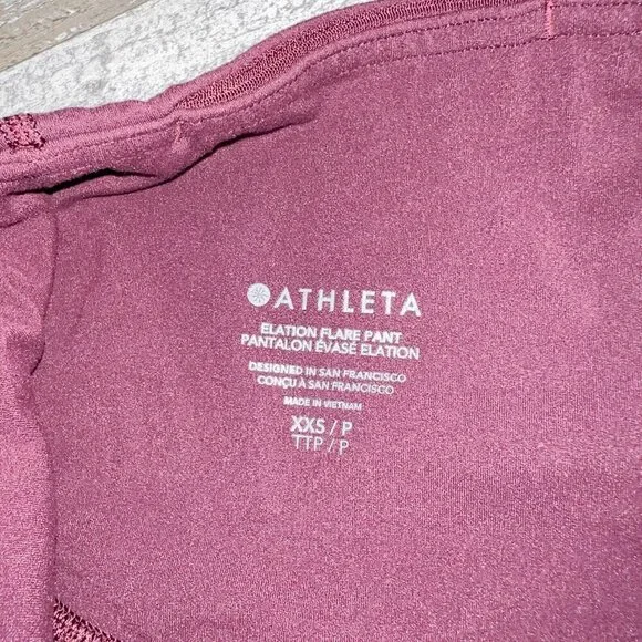 Athleta Elation Flare Pant Purple Size XXS - Picture 5 of 7